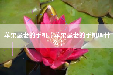 苹果最老的手机（苹果最老的手机叫什么）